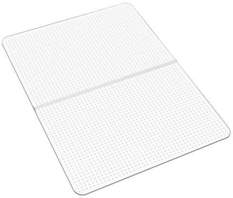 VEVOR Alfombra Protectora para Suelos Alfombrados 1219,2 x 914,4 mm Rectangular Alfombrillas de PVC para Silla de Oficina Antideslizante Fácil de Limpiar Deslizamiento Suave para Hogar, Transparente