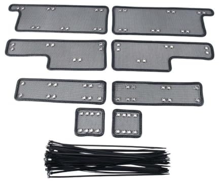 DINGZEN Grille Calandre Avant Filet Anti-Insectes Pare-Choc Inférieur Voiture Accessoires Garniture Couverture Grille Intérieure Anti-poussière pour Équation pour Leopard 5 2023 +