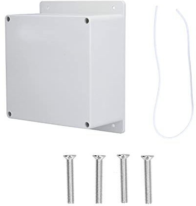 ABS Plastic Power Junction Box Wiring Enclosure - 160 x 160 x 90 mm Surface Mounted Project Case - Flame Retardant Anti Static Electronic Instrument Housing for Indoor and Outdoor