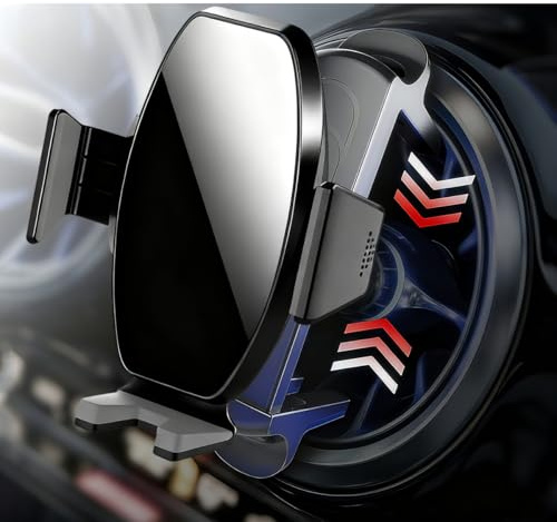 YIEDDE Handyhalterung Auto für Runde lüftungen Kratzschutz KFZ Handy Halterung für Mercedes-Benz A/B/C/E/S smart 451 453 mini-Cooper FIAT 500 Ibiza (Runde)