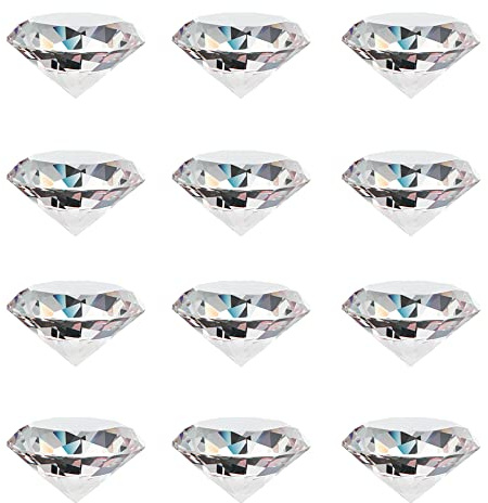 GOIYZTTR 30PCS Crystals Glass Diamonds 20mm Bright Crystals Diamonds Decoration Decorative Diamond Crystals for Wedding Party Vase Filling