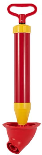 ZYEKIU Déboucheur de Toilette à Air Comprimé, Ventouse Deboucheur WC Têtes de Piston et Gonfleur, Débouchage Canalisation Débouchage pour Toilette, Déboucheur WC Deboucheur Canalisation (Rouge)