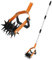 Rotary Cultivator Tiller Adjustable Handle 2-in-1 Garden Weeder and Crumbler Soil Cultivator Tool Hand Rotary Lawn Tiller for Loosing and Mixing Soil