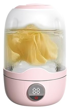 Lave-Linge Pour Sous-Vêtements - Mini Machine à Laver Compacte,Tasse À Linge Rechargeable Nettoyage Automatique Pour Espaces Restreints Voyage Camping Car Logements Étudiants