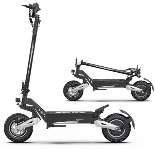 RAYI T10 Trotinette Elettrico Adulto Potente Batteria 48V 13.5Ah Autonomia 45-50 km, Ruote 11 Pollici All Terreno, Scooter Elettrico con Avvio Chiave