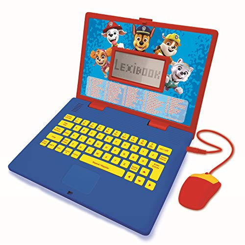Lexibook, Paw Patrol Educational Laptop for kids, JC598PAi1LXB | French/English, 124 activities, Learning games and music, Red/Blue