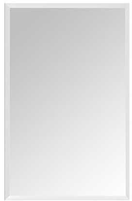 Relaxdays Specchio Senza Cornice 40x60 cm, Bordo bisellato, montabile Vert./orizz., da Parete