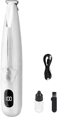 Máquina De Cortar El Pelo Para Gatos,Recortador Impermeable Y Recargable - Recortador De Pelo Para Mascotas Y Gatos | Para Las Nalgas, Patas, Orejas Y Cara, Animales De Razas Pequeñas, Medianas Y Gran