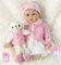 ZIYIUI 19inch 49cm Reborn Puppe Reborn Babys mädchen wie echte Babys silikon lebensechte babypuppe Toddler Junge günstig