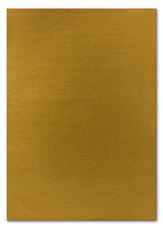 100 ark DIN A5-papper – guld metallic – 120 g – 14,8 x 21 cm – pysselark lerpapper pysselpapper brevark – färger glad av GUSTAV NEUSER
