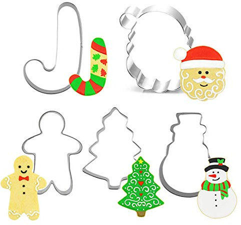 Weihnachtsausstechformen Set Weihnachten Backzubehör Ausstechformen Weihnachten (5 Stück)