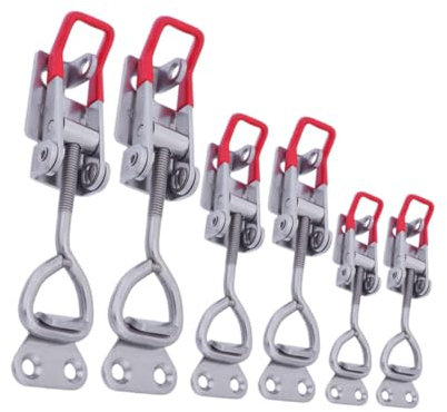 jojofuny 6 Pièces 4001 4002 4003 basculer le loquet équipement de restaurant pinces de serrage de porte clips de fixation clip de fixation pince à loquet à bascule sauterelle verticale