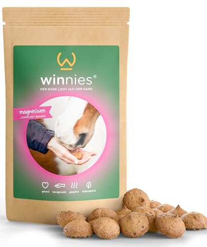 winnies Magnesium Pferde hochdosiert als leckerere Kekse - Für Muskelstoffwechsel & Gelassenheit - ADMR konform - Magnesium-Complex Pferd - Probierpaket - 125g