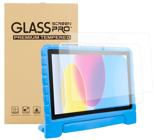 BakeWhiz 2 Pack Screen Protector for 8/8 Kids Tablet 2022/2020, Tempered Glass Screen Film for 8 inch Tablet, Ultra Clear, Anti-Scratches, Bubble free, Anti-Fingerprint, 9H Hardness