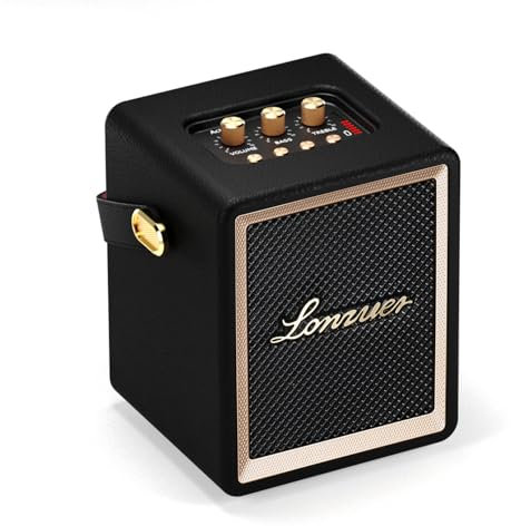 Cassa Bluetooth Portatile, 40W Stereo, 10H Autonomia,Doppio Bass,Cassa Bluetooth Vintage di Grande Capacità da 5000 mAh,AUX,USB,BT,TWS,Adatto per Esterni, Casa, feste,Spiaggia, Viaggi (Nero)