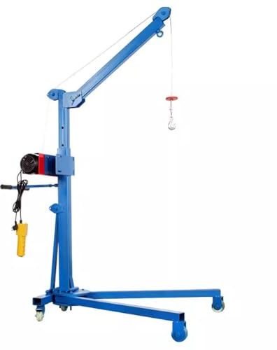 TT-YEC Grúa Eléctrica Plegable, Elevador De Taller Multifuncional, Polipasto Montado En Vehículo con Cabrestante, Capacidad De Carga 300/500/600 Kg, Grúa Pequeña con 3 Ruedas,500kg
