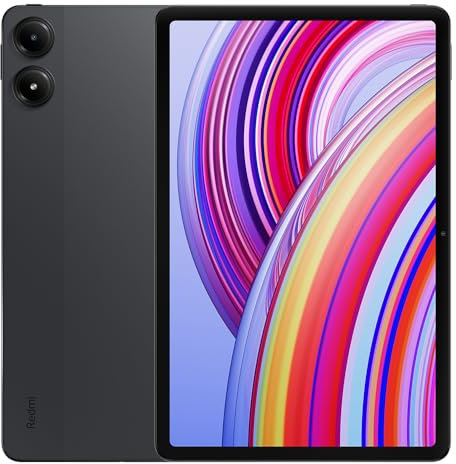 Xiaomi Redmi Pad Pro 5G Tablet 8+256GB 12.1 120Hz 2.5K Display 10000mAh (Typ) Large Battery Snapdragon® 7s Gen 2 Mobile Platform Quad Speakers for immersive Stereo Sound (Black)