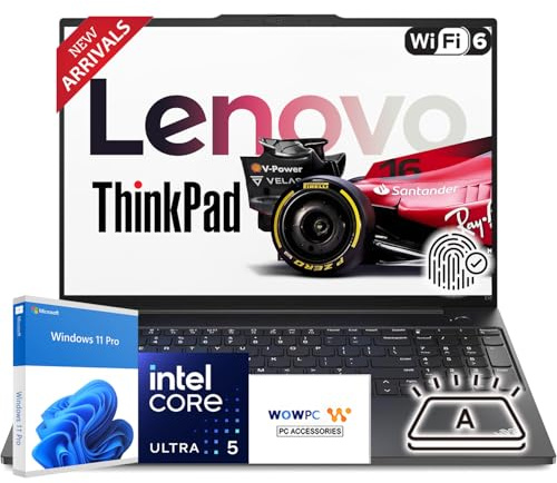 Lenovo 2026 Newly Released 16 WUXGA Thinkpad E16 Business Workstation Laptop, Intel Core Ultra 5 125U(Outperforms i7-1335U), 32GB RAM, 1TB PCIE, Backlit Keyboard, Fingerprint Reader, Windows 11 Pro