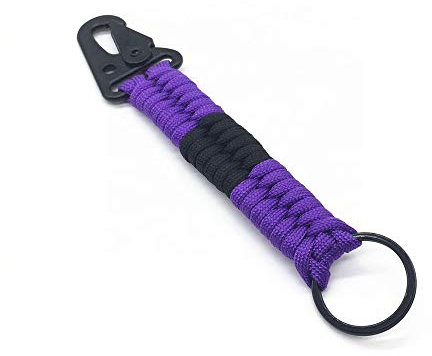 OSS-BJJ Combat Sports - Brasilianischer Jiu-Jitsu-Schlüsselanhänger - BJJ Schlüsselanhänger - Jiu Jitsu Schlüsselanhänger - Farbauswahl, Violett, Medium
