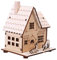 TOYANDONA Natale Casa di Villaggio in Legno Natale Mini Luminoso Casa in Legno Ornamento Decorazioni Desktop di di Festival di
