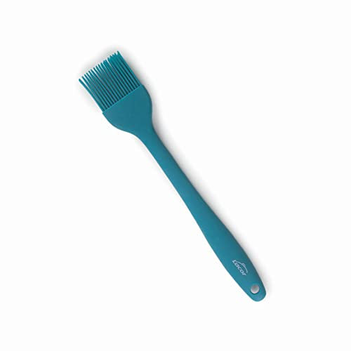 Lacor - 64455 - Brosse de cuisine océanique, Brosse en silicone, Ustensiles de cuisine, Poignée ergonomique, Antiadhésif, Résistant aux hautes températures, Lave-vaisselle, Longueur 27,5 cm