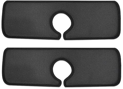 Lot de 2 tapis absorbants pour robinet de cuisine, protection contre les éclaboussures d'eau pour évier, attrape-gouttes de robinet, tapis absorbant en microfibre pour robinet - 38 x 14 cm