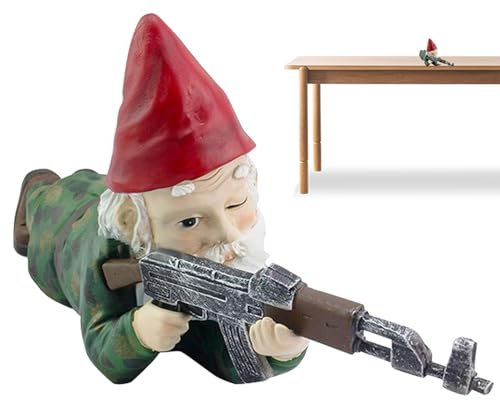 Moreeulsi Nains de Jardin de l'armée,Nains de Jardin de l'armée | Statue naine de l’armée en résine | Figurine de de l'armée, Sculpture de Nain de Jardin, pour la Maison, la pelouse, la Cour