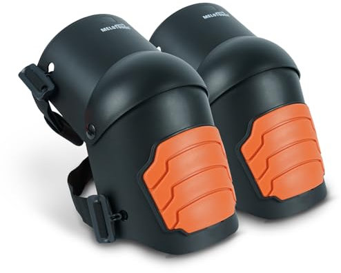 MELOTOUGH Knee Pads for Work,Construction,Flooring,Gardening-Comfortable and Flexible(Orange)