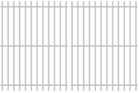 GFTIME Edelstahl Grillroste 33 x 25,2 cm für Enders SAN Diego 3 Gasgrill, Grillrost Ersatz, 2-teiliges Set – Rostfrei, Verformungsbeständig und Leicht zu Reinigen