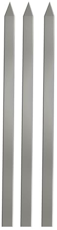 YSAMAX BBQ Kebab Skewers Stainless Steel Flat, Extra Wide Design, Long-Lasting Durability, Rust- and Corrosion-Resistant, Easy to Use, Versatile Uses, (3PCS)