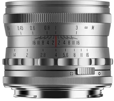 Brightin Star 35 mm f/1.4-objektiv för L-fäste | manuellt fokus | fullformat | 35 mm f1.4 fast brännvidd (sliver, L Mount)
