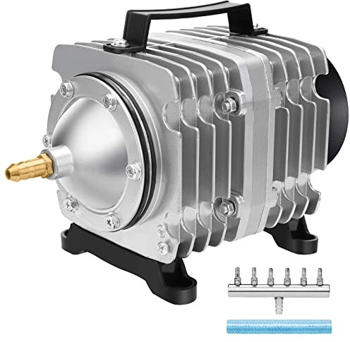 AquaMiracle Aquarium Air Pump Commercial Air Pump with Aluminum Housing, 35W/1000GPH Fish Tank Bubbler Pond Aerator for Aquariums, Ponds, Hydroponics