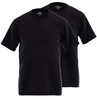 Götzburg Herren 4er Pack Basic T-Shirt mit Rundhalsausschnitt (black, 50)