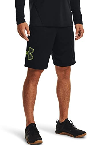Under Armour Men's Tech Graphic Shorts, Black (008)/High-Vis Yellow, X-Large, Black (008)/High-vis-Yellow, XL