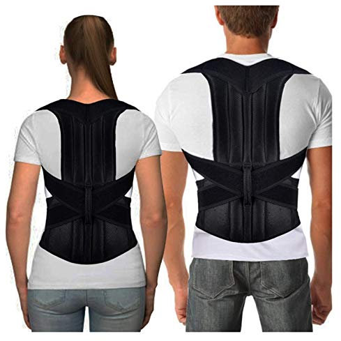 VIROYA Rückenbandage Haltungskorrektor für Kinder Männer und Frauen Untere Rückenbandage Wirbelsäule Lendenwirbelstütze (Farbe: Schwarz, Größe: L) gut