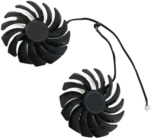 PLD10010S12HH 95mm 12V 0.40A 4 Pin Graphics Card Cooling Fan Replacement for MSI RTX 3050 3060 3060TI 3070 Ventus 2X RX 6600 6650 6700 6750 MECH 2X Video Card Cooler Fans (2PC)