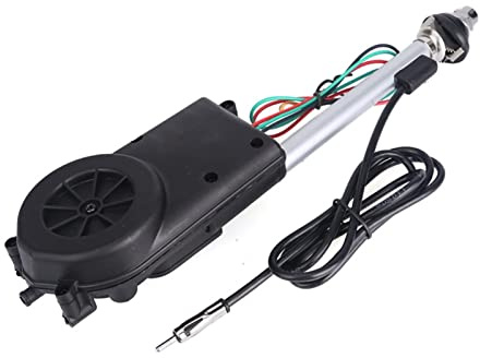 YELEMEABHB Universal Retractable Antenna Car Aerial Antenna Elektrisk Radio Fm/am Automatisk antennutdragbar antenn Kompatibel med Carro 12V antenn