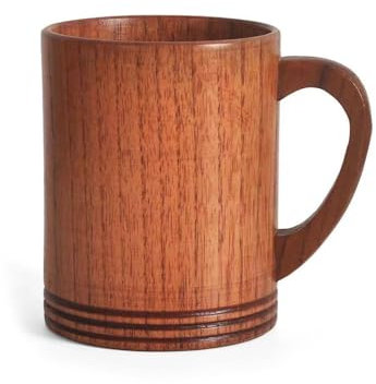 Vasos de cerveza de madera para exteriores, hechos a mano, con asa, taza de viaje sin tapa, tazas de café, para uso diario
