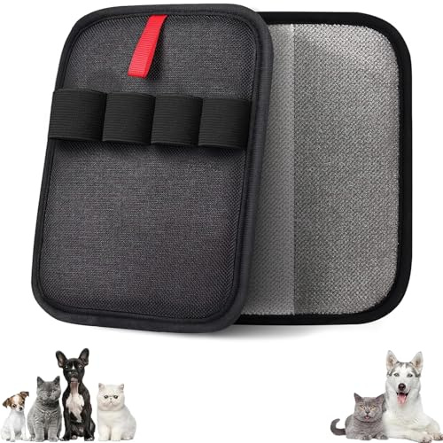 Lot de 2 Gant Anti Poils Animaux Amélioré – Gant Poils Animaux Réutilisable Électrostatique, Gant Poil Chat & Gant Poil Chien, Ramasse Poils Animaux pour Meubles, Vêtements, Tapis & Voiture, Gant de T