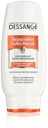 DESSANGE - Soin Démêlant Nutri-Réparateur Réparation Gelée Royale - Formule Enrichie En Gelée Royale Restructurante - Nourrit & Renforce La Fibre - Pour Cheveux Très Abîmés, Sur-Sollicités - 200 ml
