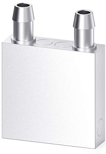 CLDIY - Blocco di raffreddamento ad acqua in alluminio per radiatore ad acqua liquida, dissipatore di calore, endotermo, testa PC PC PC CPU (40 mm x 40 mm x 12 mm)