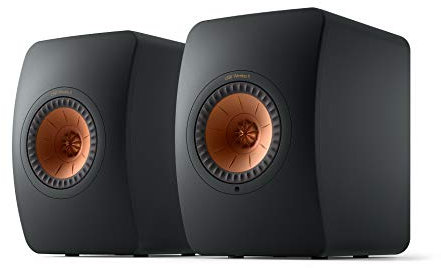 KEF LS50 Wireless II - Active wireless stereo speaker system (Carbon Black) | HDMI | Airplay 2 | Bluetooth | Spotify | Tidal