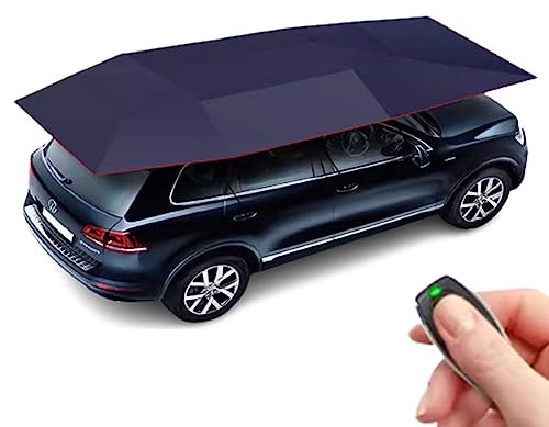 PASPRT Cochera Universal para Tienda de campaña, cochera móvil, cochera móvil Plegable Completamente automática, Dosel de cochera móvil para Tienda de campaña al Aire Libre (Blue 5m)
