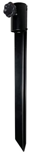 Clever Leon Support de parasol de 40 cm pour plage, jardin, camping, plage - En acier galvanisé à chaud - Avec tige de diamètre de 10 à 38 mm, S