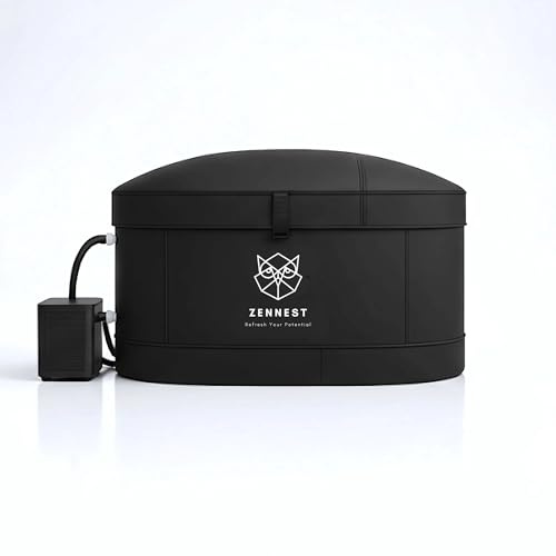 Cold Plunge Tub 140 Gal XL, Inflatable Ice Bath for Athletes, Chiller Ready