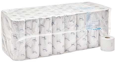 Kleenex Papier Toilette 8438 – 2 Épaisseurs, Blanc, Doux & Résistant, Certifié FSC & Écolabel, 96 Paquets x 250 Feuilles (24 000 au Total)