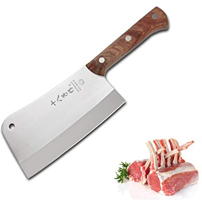 SHI BA ZI ZUO Coltello da macellaio resistente per tagliare le ossa, robusto coltello da cucina