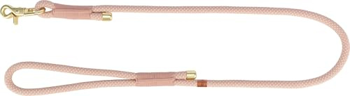 TRIXIE Laisse Soft Rope, M-L 1,0 m/10 mm, Rose - Laisse Solide en Corde avec Trigger Snap Hook, pour Chiens de Taille Moyenne, matériau Doux & Rond avec poignée - 1984007