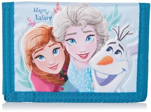 Disney Die Eiskönigin 2 (Frozen 2) Nature-Velcro Geldbörse, Mehrfarbig, 21,5 x 9 cm