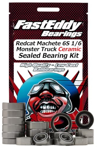 FastEddy Bearings Compatible with Redcat Machete 6S 1/6 Monster Truck Ceramic Sealed Bearing Kit